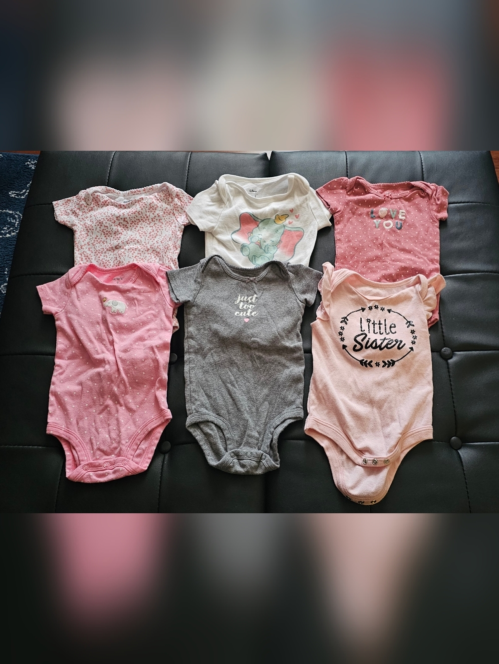 Baby Girl 9 Month Bodysuits Euc